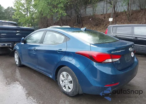 2016 Hyundai Elantra Se из США, поврежденный, VIN KMHDH4AE6GU619146